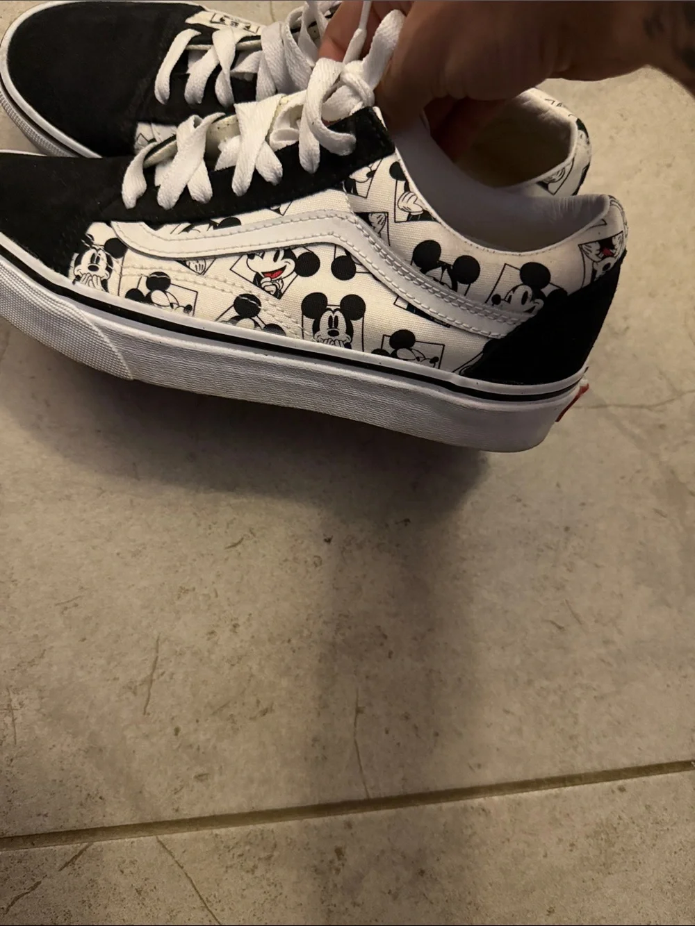 Vans Black & White Mickey Mouse Old Skool Sneakers - Picture 6 of 6